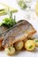 Pan fried trout with potatoes