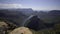 Pan of the gorgeous Blyde river canyon