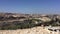 Pan left footage of Jerusalem, Israel as seen from Mount of Olives