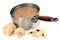 Pan of mushroom soup