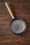 Pan, pan on table, cooking, kitchen, stainless steel, baking, pan, round teflon, cooking, cast iron,  pan on table, table top,