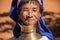 Pan Pet, Kayah State, Myanmar - February 2020: Portrait of an elderly Kayan longneck woman or Paduang
