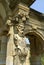 Pan sculpture of an archway at Hever Castle garden in Kent, England