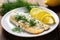 pan-seared fish with lemon and dill