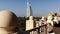 Pan shot of the Burj Al Arab Hotel in Dubai, United Arab Emirates