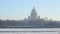 PAN St Isaac Cathedral and Neva river in winter