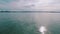 Pan View Calm Water Surface in Ocean Gulf