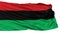 Panafrican Unia Afro American Black Liberation Flag, Isolated On White