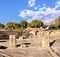 Panagia Chrysopolitissa Basilica in Paphos, Cyprus, panoramic image