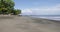 Panama Armuelles beach and jetty view in a sunny day