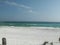 Panama City Beach, FL Beach - Ocean Waves Crashing on White Sand Beach Shoreline