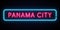 Panama City neon sign.