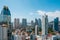 Panama City Skyline panorama from high viewpoint - modern cityscape -