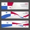 Panama independence day abstract background design banner and fl