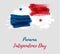 Panama Independence day background