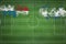 Panama vs Honduras Soccer Match, national colors, national flags, soccer field, football game, Copy space