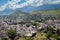 Panaroma of the city of Sion Valais Switzerland