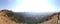 Panaromic view Mountains on hills