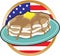 Pancake American Flag