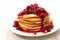 Pancake with berries fruits