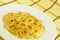 Pancake Flowers on White Plate