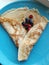 Pancake with frozen berries