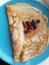 Pancake with frozen berries