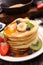 Pancake and fruits