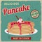 Pancake retro poster