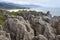 Pancake Rocks and Blowholes in West coast in New Zealand