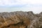 The Pancake Rocks are a heavily eroded limestone area where the sea bursts through several vertical blowholes during high tides. L