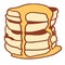 Pancake vector eps illustration by crafteroks