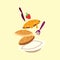 Pancake. Vector illustration decorative design