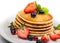 Pancakes with fruits