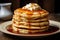 Pancakes with honey and sour cream