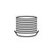 Pancakes stack line icon