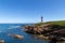 Pancha Island Lighthouse (early 20th Century). Ribadeo estuary, Lugo, Spain.