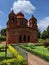 The Pancha Ratna Shyam Rai temple five towers in Bishnupur, West Bengal, India