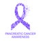 Pancreatic cancer ribbon poster