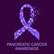 Pancreatic cancer ribbon poster