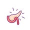 Pancreatitis RGB color icon