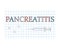 Pancreatitis word on checkered paper sheet