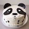 Panda Bear Cake With Simple Designs - Strudel Face 2d Cake