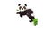 Panda bear icon animation