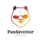 Panda Bear sport vector logo concept isolated on white background. Modern predator professional team badge design