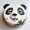 Panda Bear Strudel Face Cake - Lively And Detailed Vray Style Design