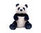 Panda bear stuffed plush toy isolated