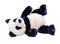 Panda bear stuffed plush toy isolated