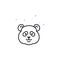 Panda, China culture, animal icon. Element of China culture icon. Thin line icon for website design and development, app