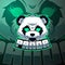 Panda esport mascot logo design